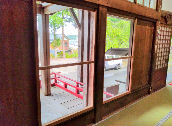 本堂窓木製網戸