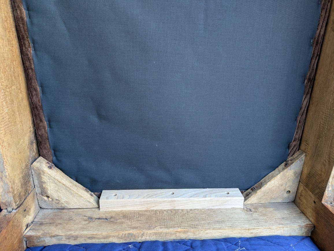 籐椅子修理　座面補強1